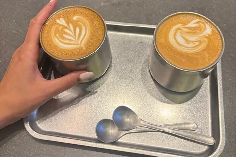 A drink from Farah Ahmed's visit to Octa Speciality Coffee.