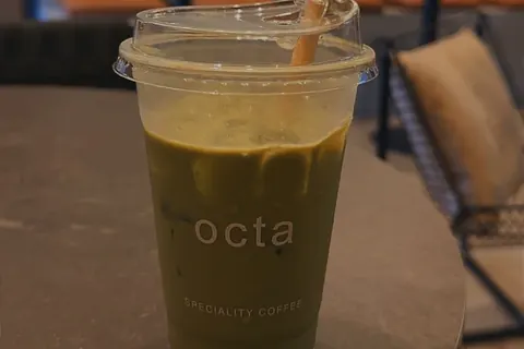 A drink from Mahnoor Fatima's visit to Octa Speciality Coffee.