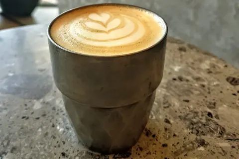 A drink from Monka Calisthenics's visit to Octa Speciality Coffee.